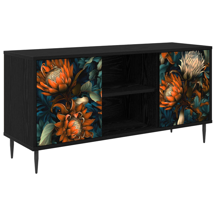 Cabinet TV LOCHEM 102 x 33 x 51 cm Stejar Negru Lemn prelucrat WALTI