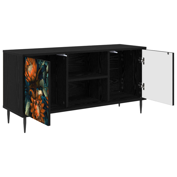 Cabinet TV LOCHEM 102 x 33 x 51 cm Stejar Negru Lemn prelucrat WALTI