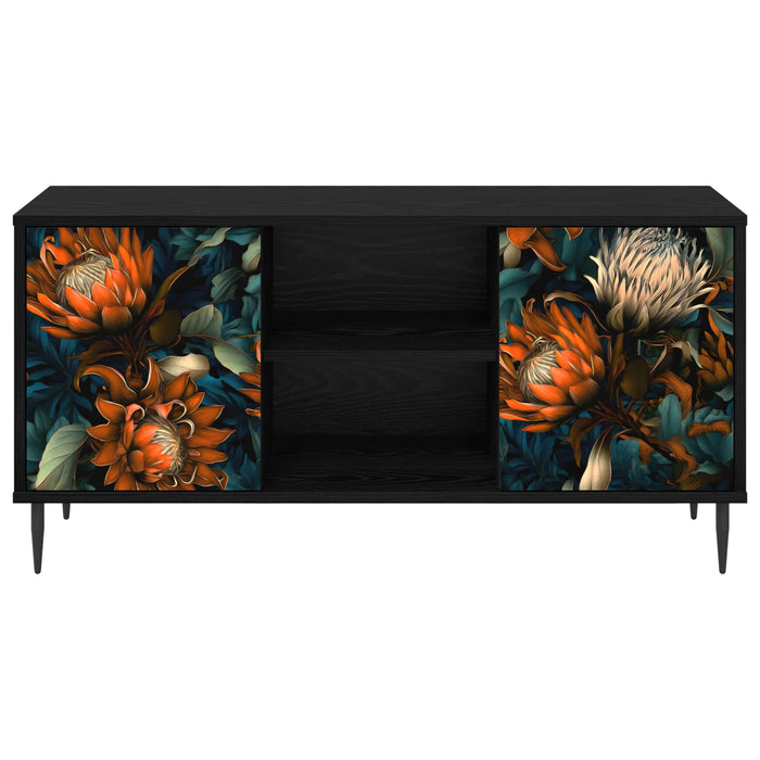 Cabinet TV LOCHEM 102 x 33 x 51 cm Stejar Negru Lemn prelucrat WALTI