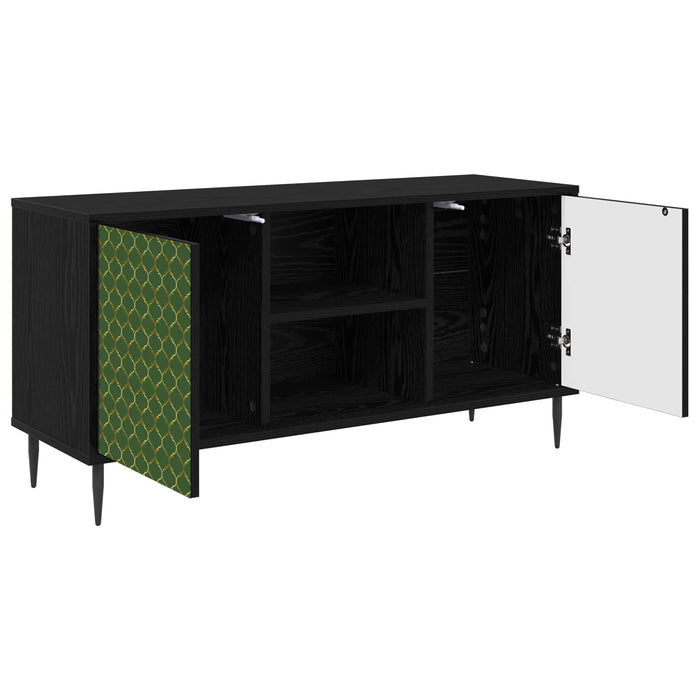 Cabinet TV GELEEN 102 x 33 x 51 cm Stejar Negru Lemn prelucrat WALTI