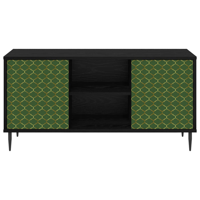 Cabinet TV GELEEN 102 x 33 x 51 cm Stejar Negru Lemn prelucrat WALTI