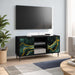 Cabinet TV WIJHE 102 x 33 x 51 cm Stejar Negru Lemn prelucrat - WALTI WALTI