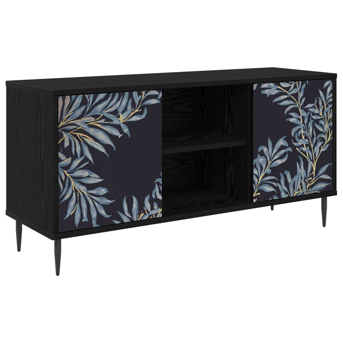 Cabinet TV DOKKUM 102 x 33 x 51 cm Stejar Negru Lemn prelucrat WALTI