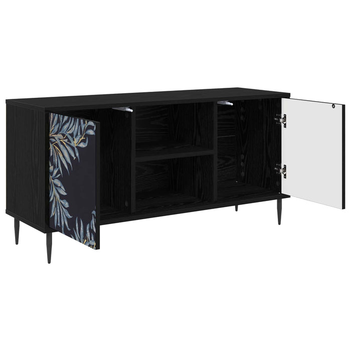 Cabinet TV DOKKUM 102 x 33 x 51 cm Stejar Negru Lemn prelucrat WALTI