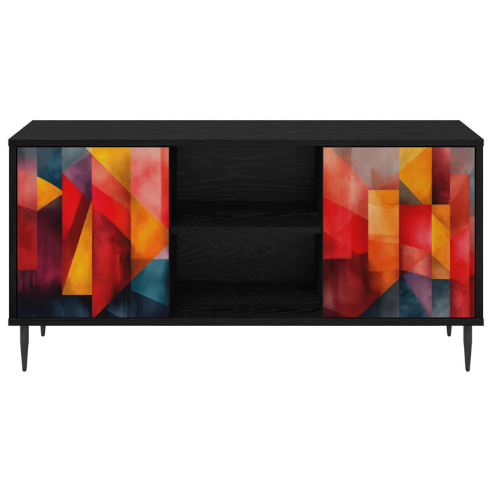Cabinet TV HEESCH 102 x 33 x 51 cm Stejar Negru Lemn prelucrat WALTI