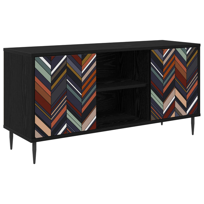 Cabinet TV OMMEN 102 x 33 x 51 cm Stejar Negru Lemn prelucrat WALTI