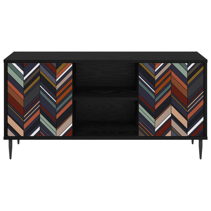 Cabinet TV OMMEN 102 x 33 x 51 cm Stejar Negru Lemn prelucrat WALTI