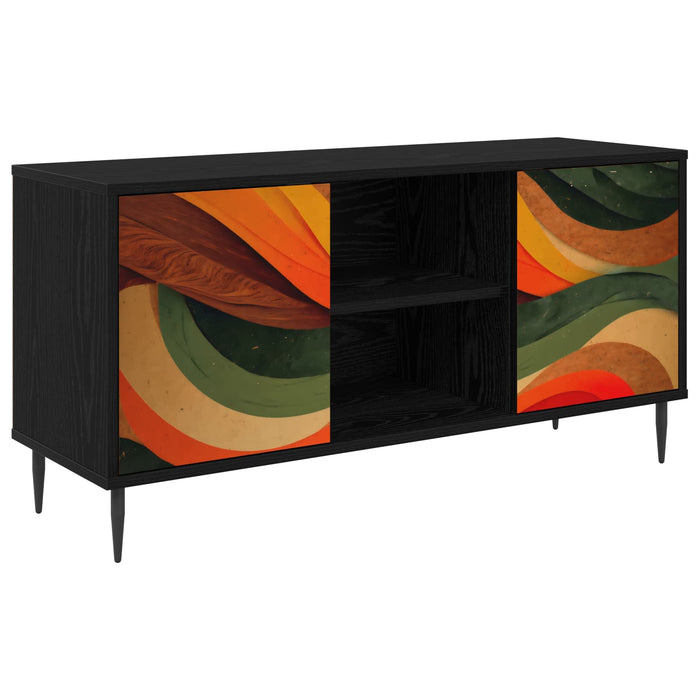 Cabinet TV BONN 102 x 33 x 51 cm Stejar Negru Lemn prelucrat WALTI