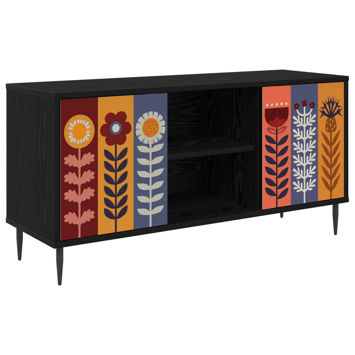 Cabinet TV ESSEN 102 x 33 x 51 cm Stejar Negru Lemn prelucrat WALTI