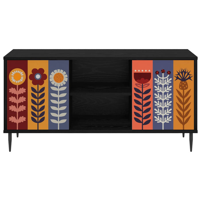 Cabinet TV ESSEN 102 x 33 x 51 cm Stejar Negru Lemn prelucrat WALTI