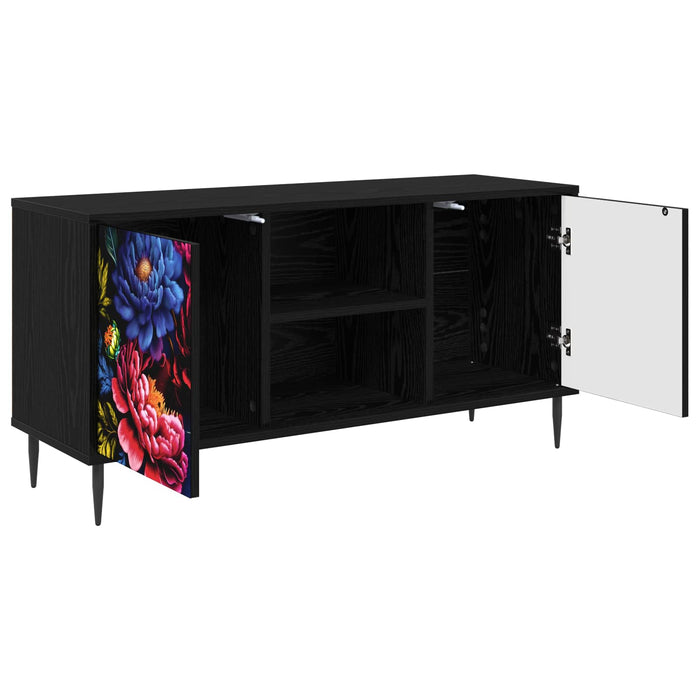 Cabinet TV KIEL 102 x 33 x 51 cm Stejar Negru Lemn prelucrat WALTI