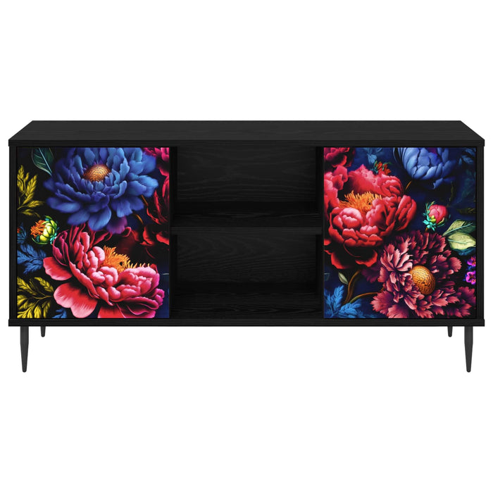Cabinet TV KIEL 102 x 33 x 51 cm Stejar Negru Lemn prelucrat WALTI