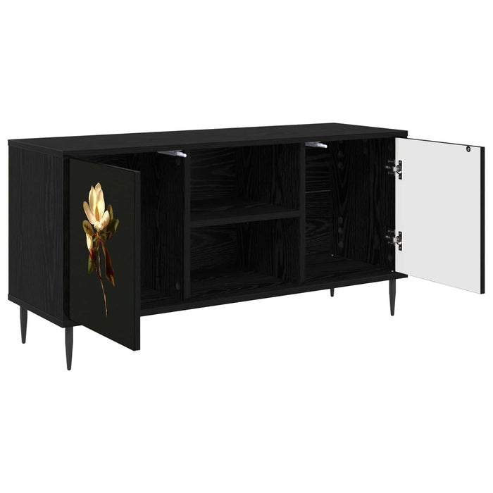 Cabinet TV BREMEN 102 x 33 x 51 cm Stejar Negru Lemn prelucrat WALTI