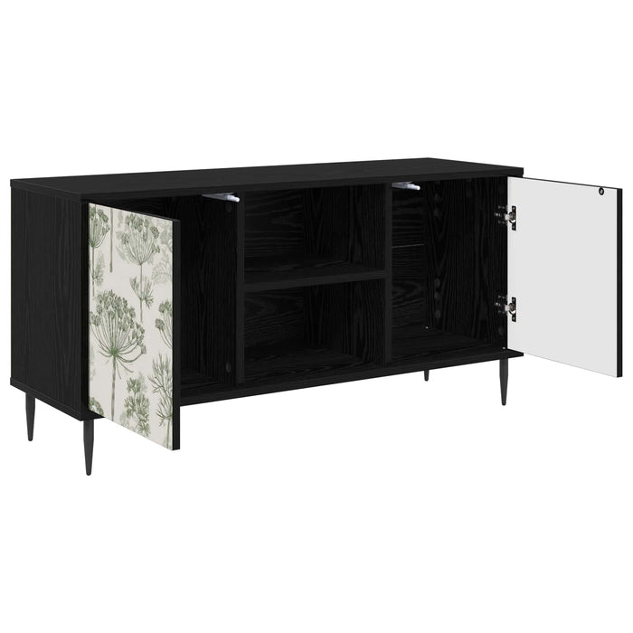 Cabinet TV GOTHA 102 x 33 x 51 cm Stejar Negru Lemn prelucrat WALTI