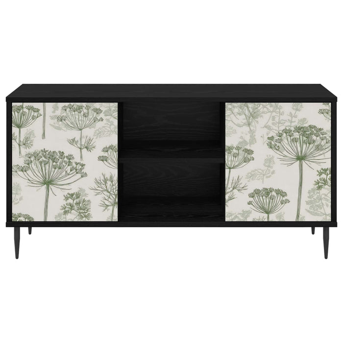 Cabinet TV GOTHA 102 x 33 x 51 cm Stejar Negru Lemn prelucrat WALTI
