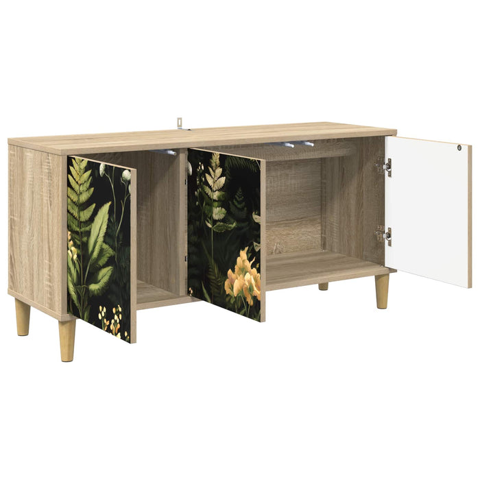 Cabinet TV RHENEN 102 x 33 x 50 cm Sonoma Lemn prelucrat WALTI