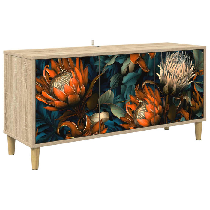Cabinet TV LOCHEM 102 x 33 x 50 cm Sonoma Lemn prelucrat WALTI