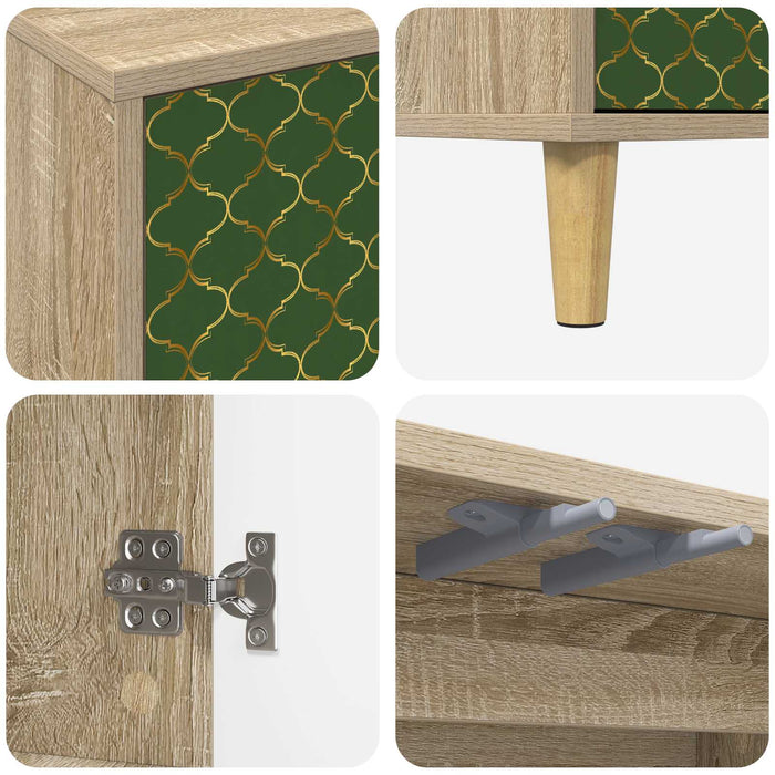 Cabinet TV GELEEN 102 x 33 x 50 cm Sonoma Lemn prelucrat WALTI
