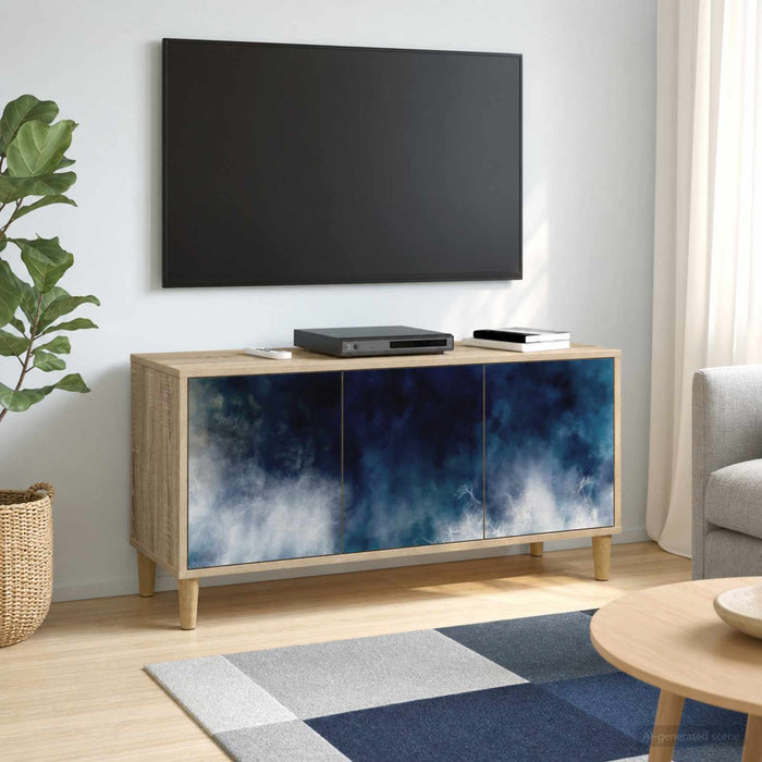 Cabinet TV RAALTE 102 x 33 x 50 cm Sonoma Lemn prelucrat - WALTI WALTI