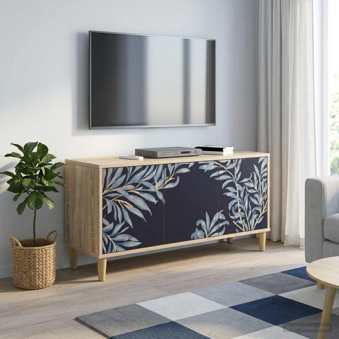 Cabinet TV DOKKUM 102 x 33 x 50 cm Sonoma Lemn prelucrat - WALTI WALTI
