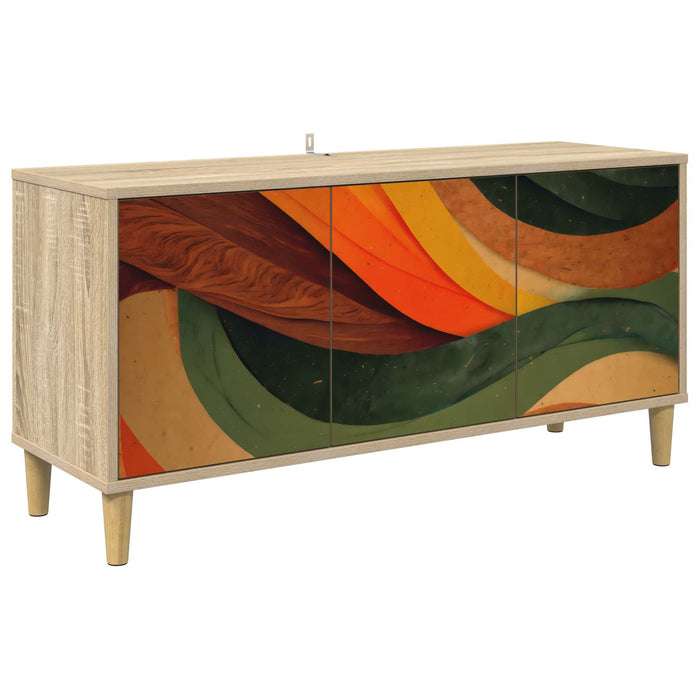 Cabinet TV BONN 102 x 33 x 50 cm Sonoma Lemn prelucrat WALTI