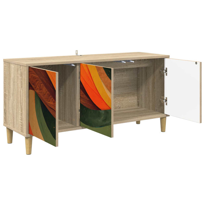 Cabinet TV BONN 102 x 33 x 50 cm Sonoma Lemn prelucrat WALTI