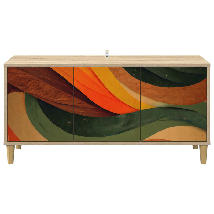Cabinet TV BONN 102 x 33 x 50 cm Sonoma Lemn prelucrat WALTI