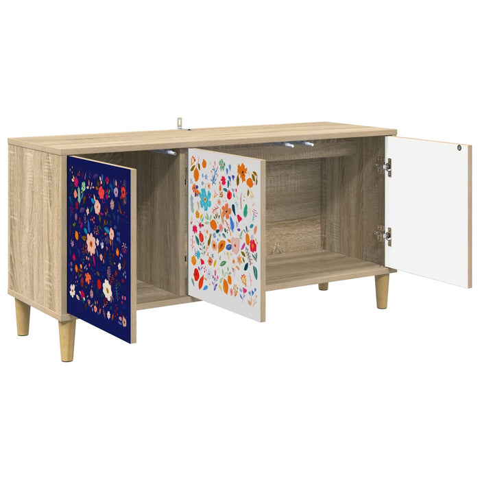 Cabinet TV MAINZ 102 x 33 x 50 cm Sonoma Lemn prelucrat WALTI