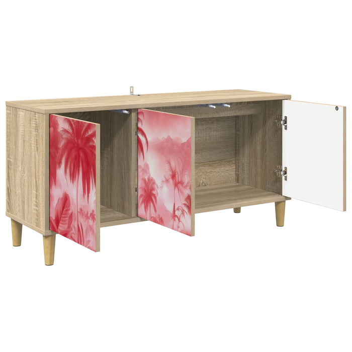 Cabinet TV AACHEN 102 x 33 x 50 cm Sonoma Lemn prelucrat WALTI