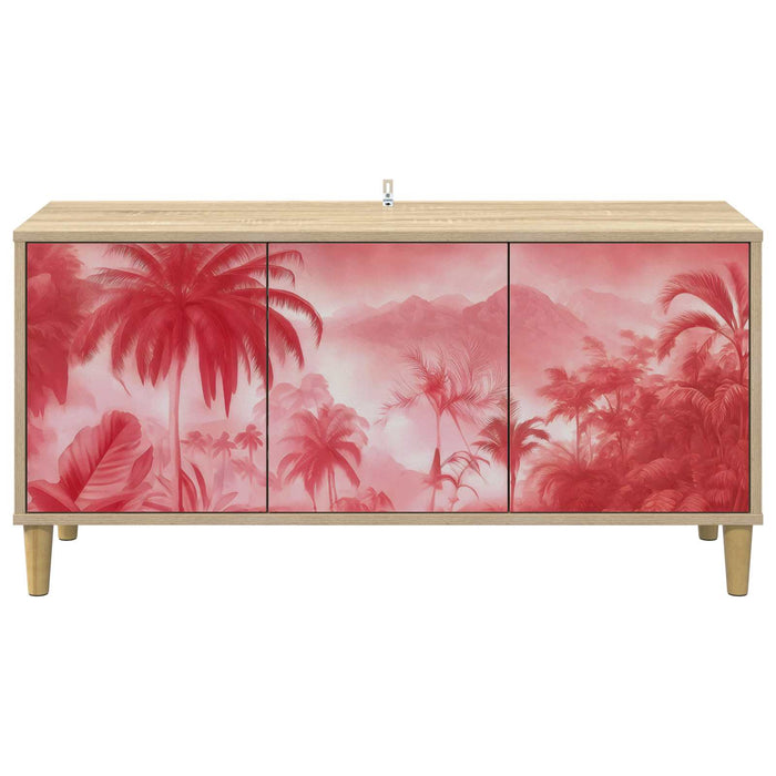 Cabinet TV AACHEN 102 x 33 x 50 cm Sonoma Lemn prelucrat WALTI