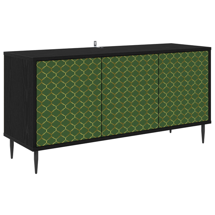 Cabinet TV GELEEN 102 x 33 x 51 cm Stejar Negru Lemn prelucrat WALTI