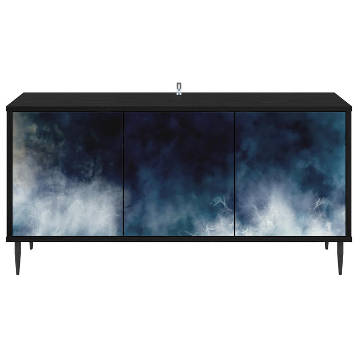 Cabinet TV RAALTE 102 x 33 x 51 cm Stejar Negru Lemn prelucrat WALTI