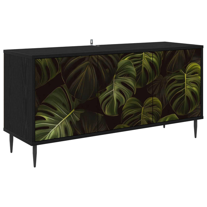 Cabinet TV ELBURG 102 x 33 x 51 cm Stejar Negru Lemn prelucrat WALTI
