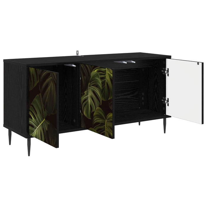 Cabinet TV ELBURG 102 x 33 x 51 cm Stejar Negru Lemn prelucrat WALTI