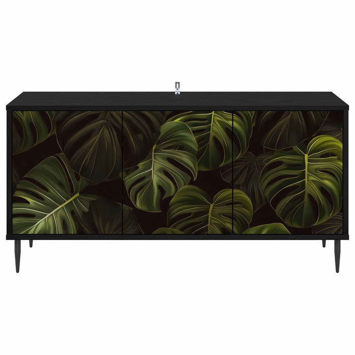 Cabinet TV ELBURG 102 x 33 x 51 cm Stejar Negru Lemn prelucrat WALTI