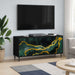 Cabinet TV WIJHE 102 x 33 x 51 cm Stejar Negru Lemn prelucrat - WALTI WALTI