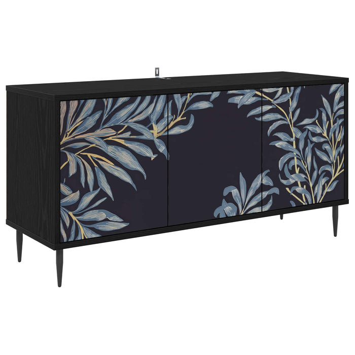 Cabinet TV DOKKUM 102 x 33 x 51 cm Stejar Negru Lemn prelucrat WALTI