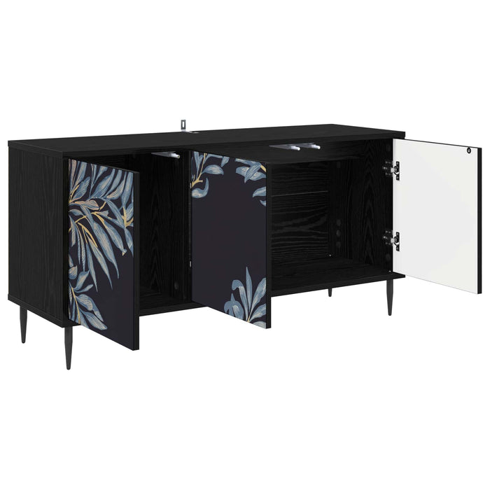 Cabinet TV DOKKUM 102 x 33 x 51 cm Stejar Negru Lemn prelucrat WALTI