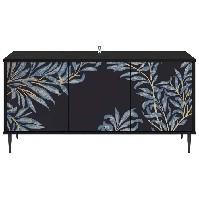 Cabinet TV DOKKUM 102 x 33 x 51 cm Stejar Negru Lemn prelucrat WALTI