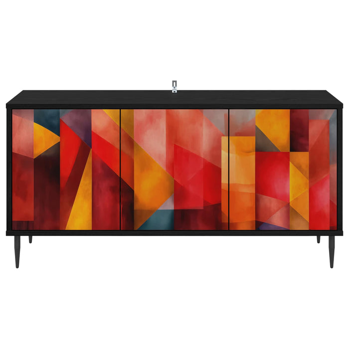 Cabinet TV HEESCH 102 x 33 x 51 cm Stejar Negru Lemn prelucrat WALTI