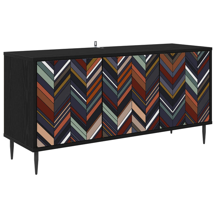 Cabinet TV OMMEN 102 x 33 x 51 cm Stejar Negru Lemn prelucrat WALTI