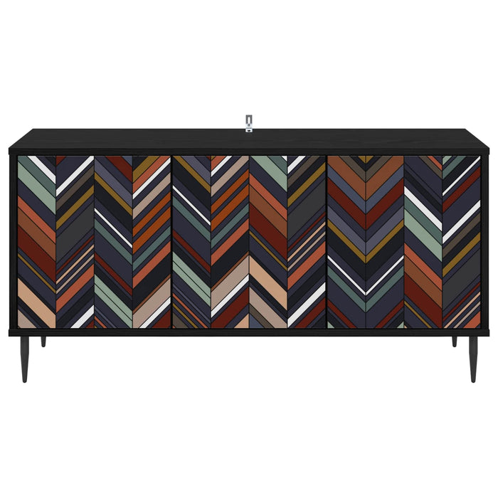 Cabinet TV OMMEN 102 x 33 x 51 cm Stejar Negru Lemn prelucrat WALTI