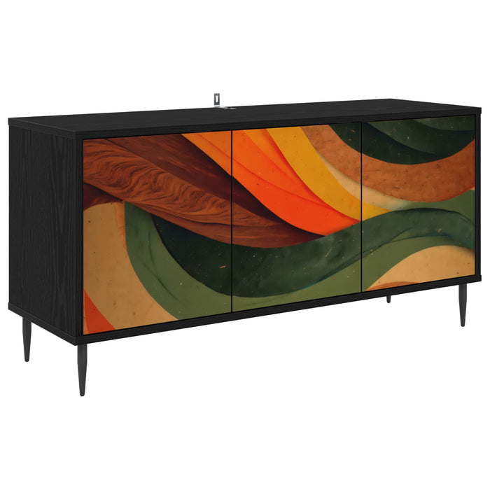 Cabinet TV BONN 102 x 33 x 51 cm Stejar Negru Lemn prelucrat WALTI