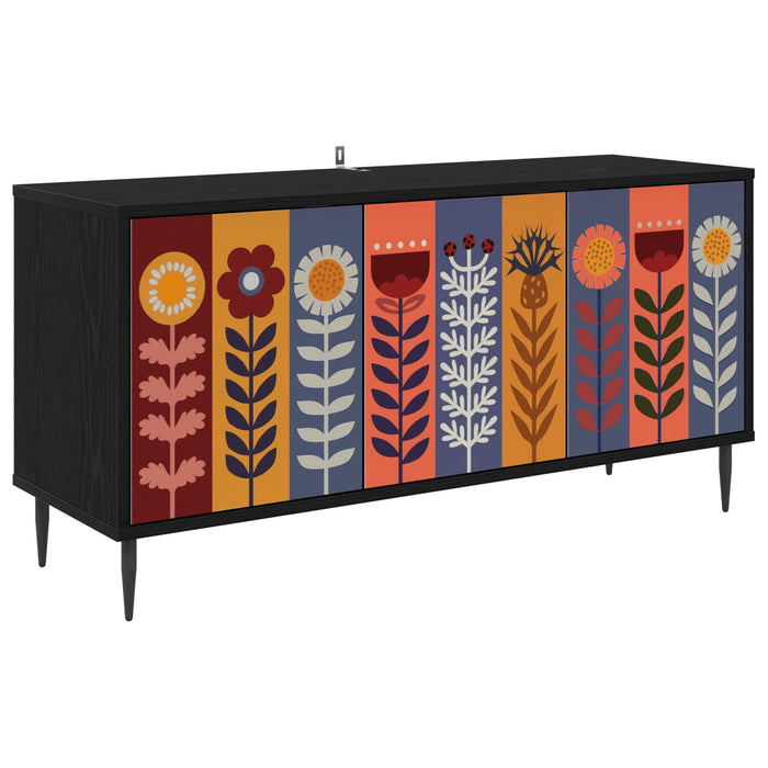 Cabinet TV ESSEN 102 x 33 x 51 cm Stejar Negru Lemn prelucrat WALTI