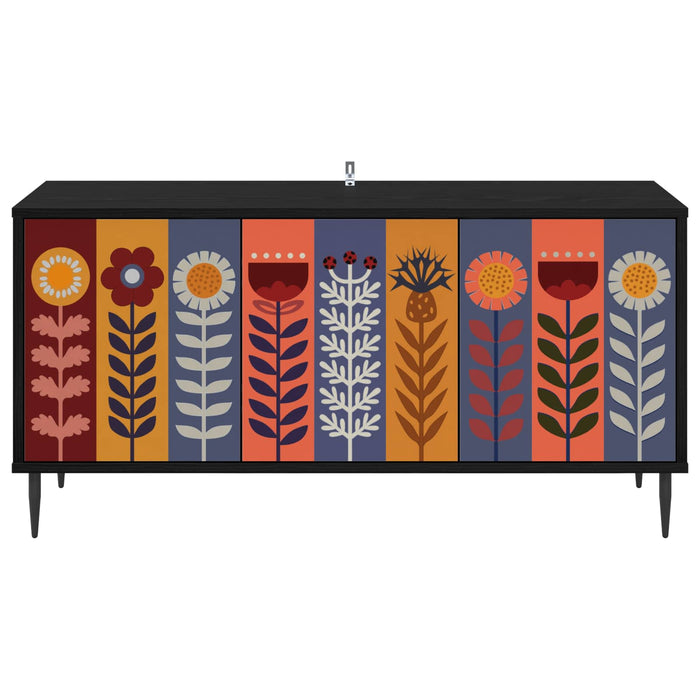 Cabinet TV ESSEN 102 x 33 x 51 cm Stejar Negru Lemn prelucrat WALTI