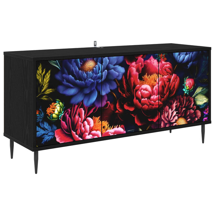 Cabinet TV KIEL 102 x 33 x 51 cm Stejar Negru Lemn prelucrat WALTI