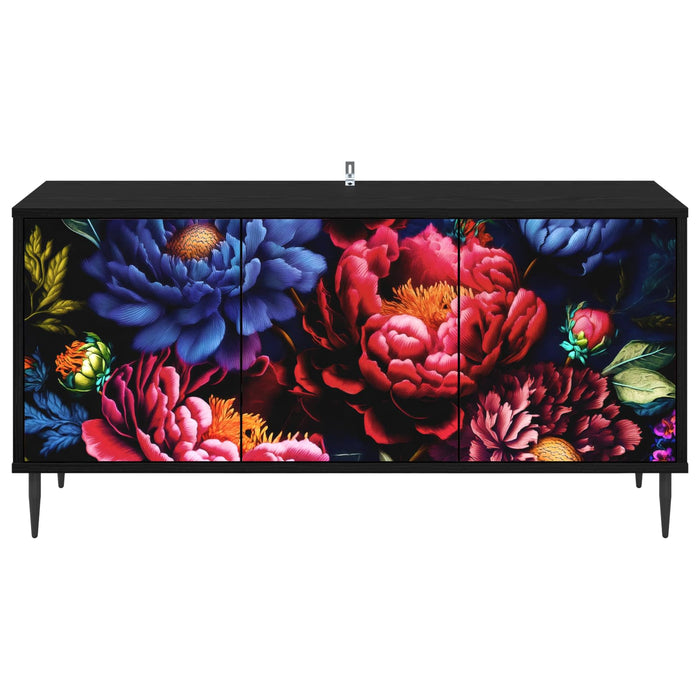 Cabinet TV KIEL 102 x 33 x 51 cm Stejar Negru Lemn prelucrat WALTI