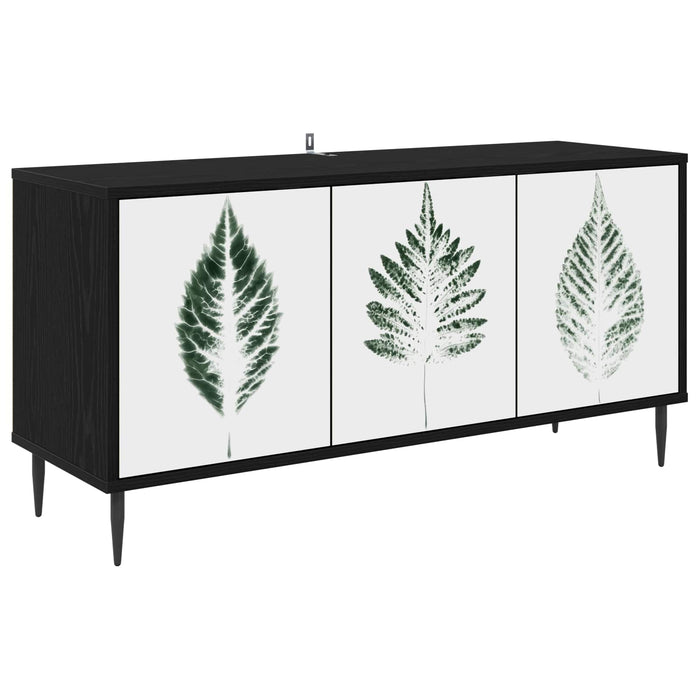 Cabinet TV HANAU 102 x 33 x 51 cm Stejar Negru Lemn prelucrat WALTI