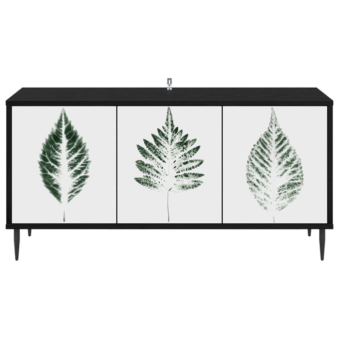 Cabinet TV HANAU 102 x 33 x 51 cm Stejar Negru Lemn prelucrat WALTI
