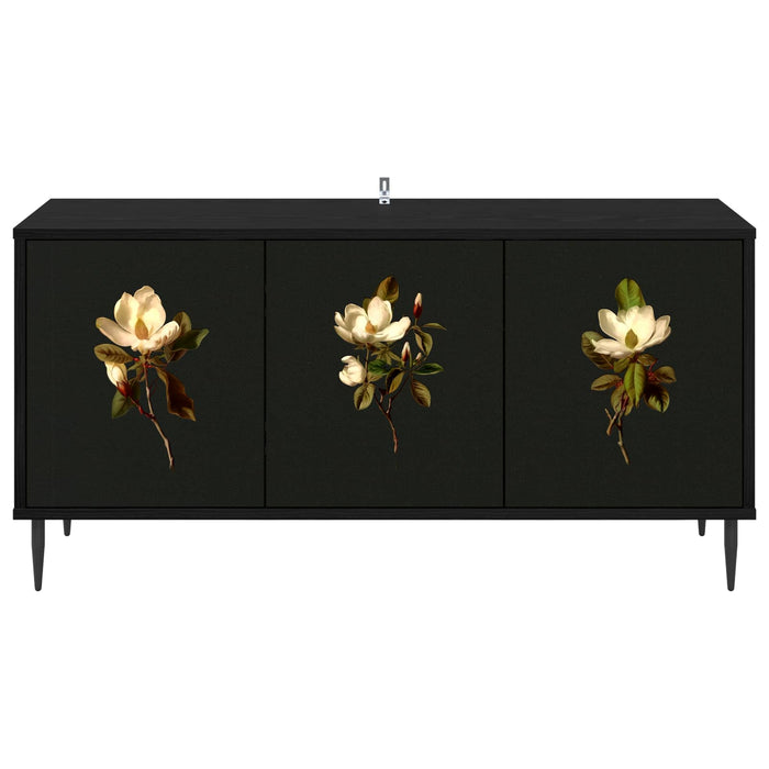 Cabinet TV BREMEN 102 x 33 x 51 cm Stejar Negru Lemn prelucrat WALTI
